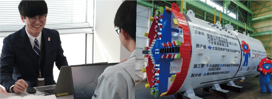 機械職の業務の様子